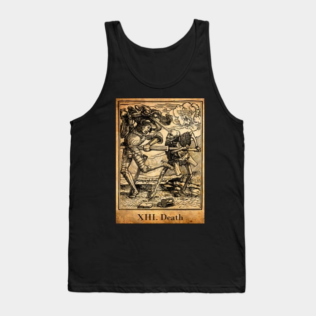 Death Tarot Tank Top by Gwraggedann